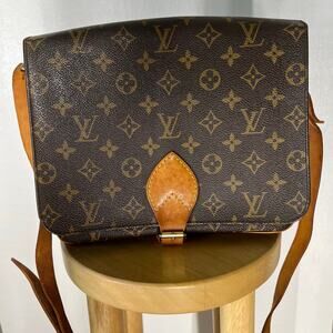 Louis Vuitton Cartoucherie GM Monogram Crossbody & Shoulder Bag Purse vintage LV